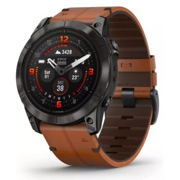 Смарт-часы Garmin EPIX GEN 2 PRO SAPPHIRE 51 мм кожа 010-02804-30