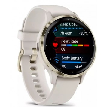 Спортивные часы Garmin VENU 3S ivory case and silicone band (010-02785-04)-2