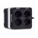 Стабилизатор SVC AVR-1008-U Мощность 1000ВА/500Вт AVR 198-242В Schuko х 4 Чёрный