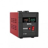 Стабилизатор SVC R-1000 Мощность 1000ВА/1000Вт LCD-дисплей LED-индикаторы Диапазон работы AVR: 140-260В 2 вых. 1.3 м.
