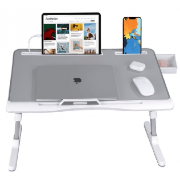 Столик складной регулируемый для ноутбука Evolution LS204 серый-1
