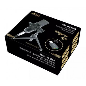 Студийный микрофон Ritmix RDM-160 черный-3