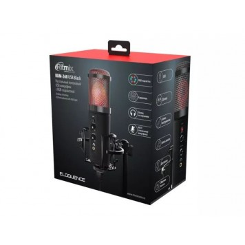 Студийный микрофон Ritmix RDM-260 USB Eloquence черный-4