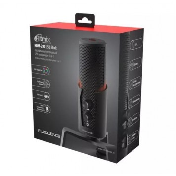 Студийный микрофон Ritmix RDM-290 USB Eloquence черный-4