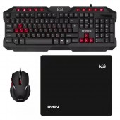 Игровой набор клавиатура мышь коврик SVEN GS-9200