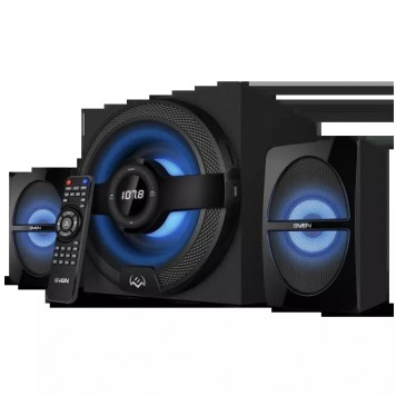 Колонка SVEN Колонки MS-2085 черный ( 60W FM USB/SD Display RC Bluetooth)