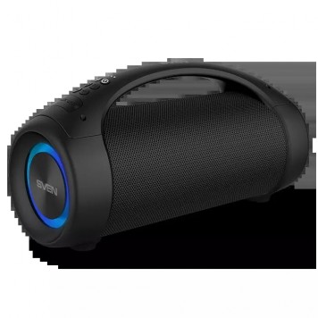 акустическая система SVEN PS-370 2.0 мощность 2х20Вт(RMS) Bluetooth FM USB Водонепроницаемый (IPx5) подсветка microSD 2x3600mA*h черный-1