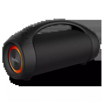акустическая система SVEN PS-370 2.0 мощность 2х20Вт(RMS) Bluetooth FM USB Водонепроницаемый (IPx5) подсветка microSD 2x3600mA*h черный-2