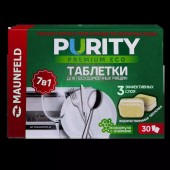Таблетки для посудомоечных машин MAUNFELD Purity Premium ECO all in 1 MDT30PE (30 шт. в упаковке)
