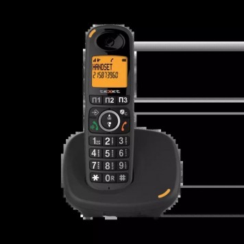 Телефон беспроводной Texet TX-D8905A черный