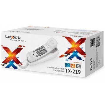 Телефон проводной Texet TX-219 серый-3