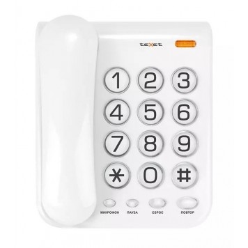 Телефон проводной Texet TX-262 серый