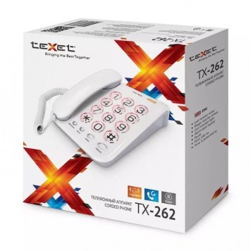 Телефон проводной Texet TX-262 серый-2