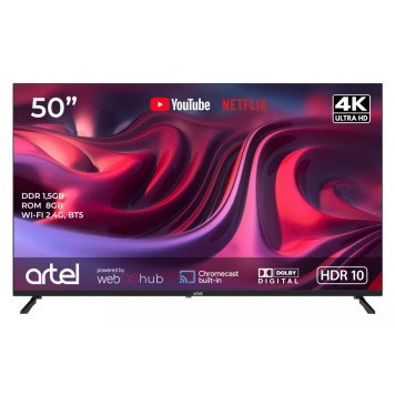 Телевизор Artel A50MQA800 Smart 4K UHD