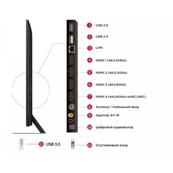 Телевизор TCL 75C855 Android 4K QLED MiniLed-2