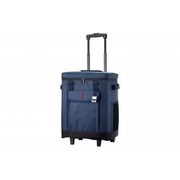 Термосумка на колёсах 2E Picnic 50л тёмно-синяя