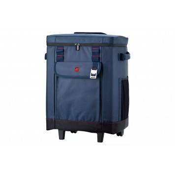 Термосумка на колёсах 2E Picnic 50л тёмно-синяя-3