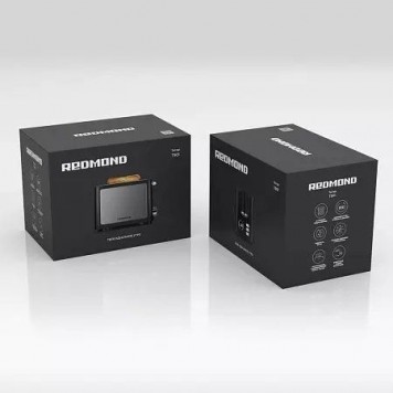 Тостер REDMOND T901 Черный / хром-2