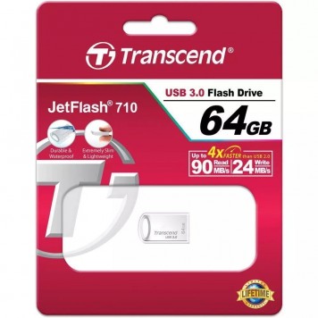 Transcend  TS64GJF710S USB Flash Drive 64GB   Silver   USB3.0-2
