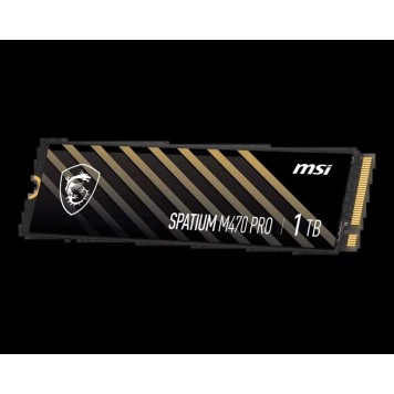 Твердотельный накопитель 1000Gb SSD MSI SPATIUM M470 PRO PCIe 4.0 NVMe M.2 1TB R6000Mb/s W4500MB/s-2
