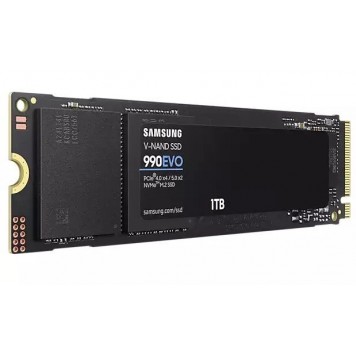 Твердотельный накопитель 1000Gb SSD Samsung 990 EVO M.2 PCIe 4.0 R5000Mb/s W4200MB/s MZ-V9E1T0BW-2