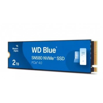 Твердотельный накопитель 2000GB SSD WD BLUE SN850 PCIe M.2 (2280) R4150Mb/s W4150MB/s WDS200T3B0E-1