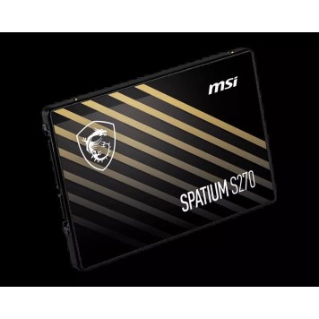 Твердотельный накопитель  240Gb SSD MSI SPATIUM S270 SATA III 2.5  R500Mb/s W450MB/s SPATIUM S270-1