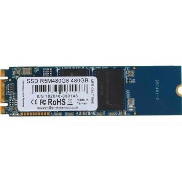 Твердотельный накопитель  480GB SSD AMD RADEON R5 M.2 2280 SATA3 R530Mb/s W500MB/s R5M480G8