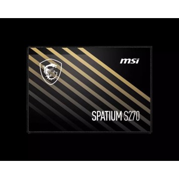 Твердотельный накопитель  480Gb SSD MSI SPATIUM S270 SATA III 2.5  R500Mb/s W450MB/s SPATIUM S270
