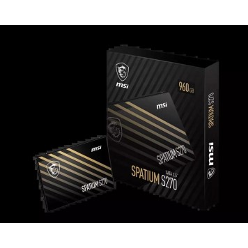 Твердотельный накопитель  480Gb SSD MSI SPATIUM S270 SATA III 2.5  R500Mb/s W450MB/s SPATIUM S270-1