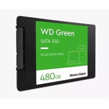 Твердотельный накопитель  SSD WD GREEN 2.5” 480GB SATA3 R545Mb/s W465Mb/s  7мм WDS480G3G0A-2