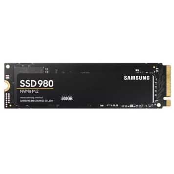Твердотельный накопитель 500GB SSD Samsung 980 NVMe M.2 2280 R3100Mb/s W2600MB/s MZ-V8V500BW