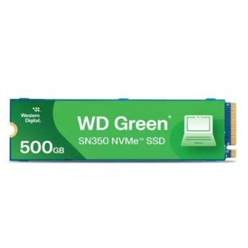 Твердотельный накопитель  500GB SSD WD GREEN SN350 M.2 2280 NVMe x4 R2400Mb/s W1500Mb/s WDS500G2G0C