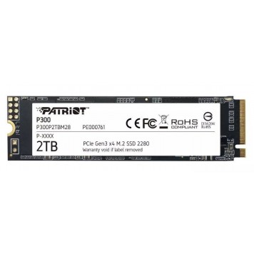 Твердотельный накопитель SSD 2 Tb Patriot P300 P300P2TBM28 M.2 PCI-E