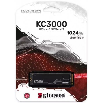 Твердотельный накопитель SSD Kingston SKC3000S/1024G M.2 NVMe PCIe 4.0-2