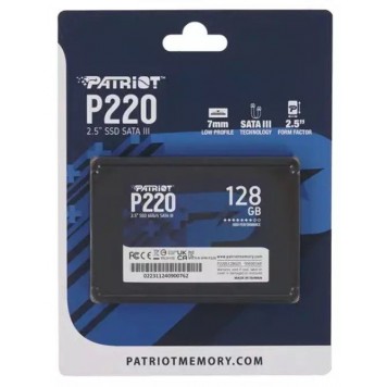 Твердотельный накопитель SSD Patriot P220 128GB SATA-1