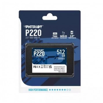 Твердотельный накопитель SSD Patriot P220 512G SATA 25-1