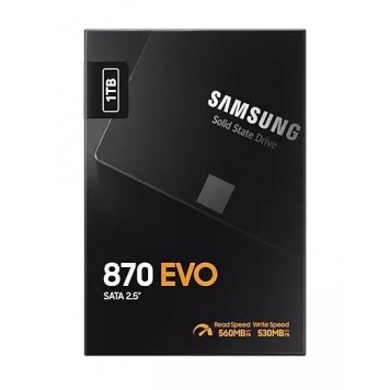 Твердотельный накопитель SSD Samsung 870 EVO MZ-77E1T0BW 1Tb 25  68 мм SATA III-3