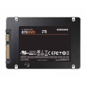 Твердотельный накопитель SSD Samsung MZ-77E2T0BW 2000ГБ 2.5  870 EVO SATA III-2