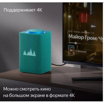 Умная колонка Яндекс Станция Макс с Zigbee Бирюзовый (YNDX-00053TRQ)-4