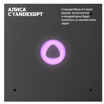 Умная колонка Яндекс Станция Мини 3 Черная (YNDX-00027BLK)-6