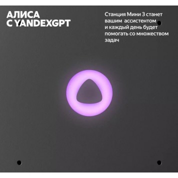 Умная колонка Яндекс Станция Мини 3 Лиловый (9YNDX-00027LIL)-5