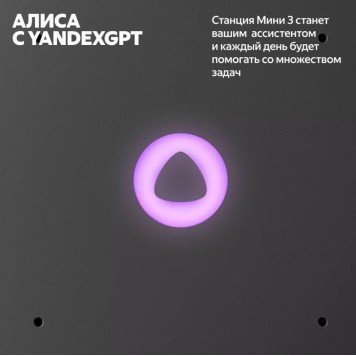 Умная колонка Яндекс Станция Мини 3 Серый (YNDX-00027GRY)-7