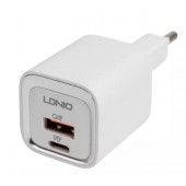 Универсальное зарядное устройство LDNIO A2318M MFI 20W USB-А USB-C Белый
