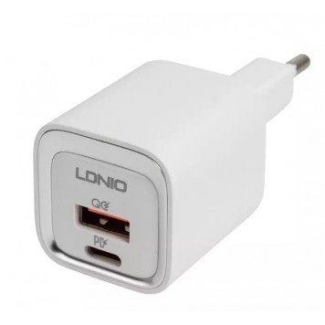 Универсальное зарядное устройство LDNIO A2318M MFI 20W USB-А USB-C Белый