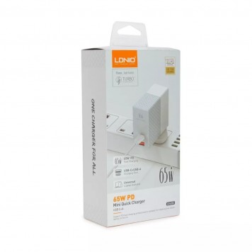 Универсальное зарядное устройство LDNIO A2620C 65W Белый-2