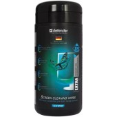 Универсальные чистящие салфетки для экранов Defender CLN 30102 Pro в тубе 100шт