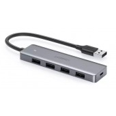 Разветвитель USB 3.0 4 port HUB доп питание CM219  0.15m (50985)UGREEN
