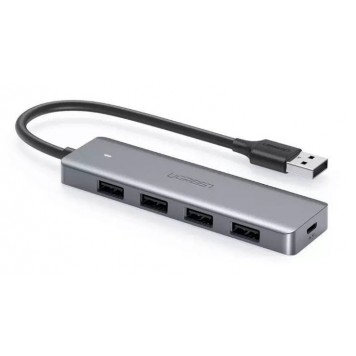 Разветвитель USB 3.0 4 port HUB доп питание CM219  0.15m (50985)UGREEN