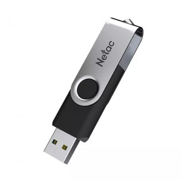 USB Флеш 128GB 3.0 Netac U505 NT03U505N-128G-30BK серебристый/черный-2